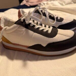 Madewell League Sneakers in Washed Nubuck and Suede - Size 9